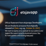 etsjavaapp release date: update official statement from developers
